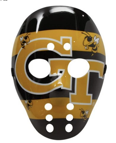 Warface by Foamheads Georgia Tech Yellow Jackets Goalie Mask New Cover