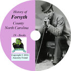 FORSYTH County North Carolina NC - History Genealogy Winston  -19 Books CD DVD