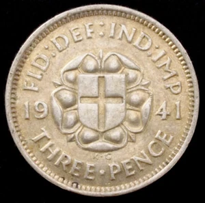 GB 0.500 Silver Threepence 1937 to 1941 - Choose the Year (GLIC-003G) - Picture 1 of 2
