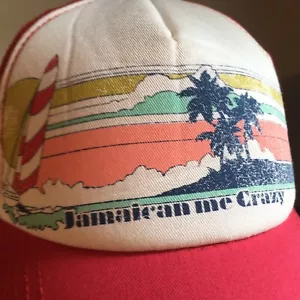 Jamaican Me Crazy Billabong Hat Back Cap Snap Trucker Mesh - Picture 1 of 9