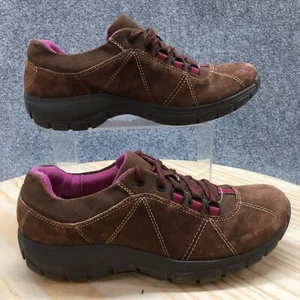 Clarks Sneaker Womens 8M Brown In Motion Driving Laced Up Casual Comfort Leather - Picture 1 of 14