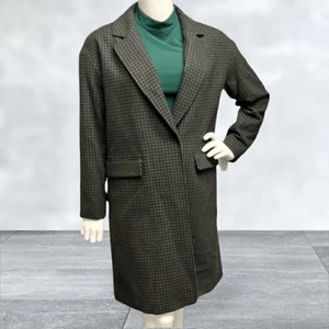 Trina by Trina Turk Hounds Tooth Green & Blue Coat - Bild 1 von 7