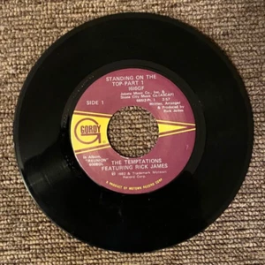 The Temptations & Rick James - "Standing On The Top Part 1 & 2" 45 RPM 7" Vinyl - Picture 1 of 2