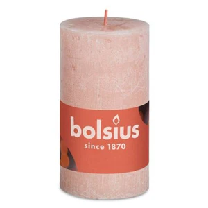 Bolsius Rustik Stumpenkerze nebliges Rosa 100/50mm - Picture 1 of 1