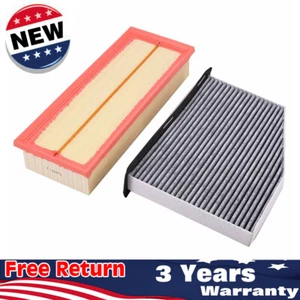 Air Cabin Filters (2 Total) Kit For Volkswagen Jetta Audi A3 Q3 TT Quattro 2.0L - Picture 1 of 15