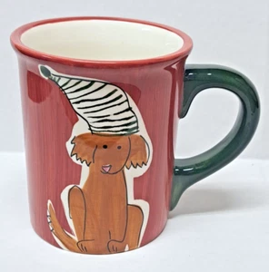 Eddie Bauer Home Taza de café PERRO con SOMBRERO taza animal - Imagen 1 de 7