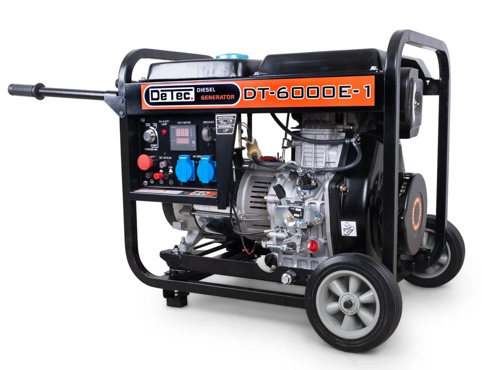 DeTec. Diesel Stromerzeuger 5500 Watt Stromaggregat mit 230 V Generator Notstrom - Bild 1 von 4