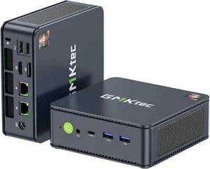 GMKtec AMD Ryzen 7 Mini PC 5825U beat Ryzen 7 5850U 8C/16T 4.50Ghz M5 Plus Dual - Picture 1 of 8