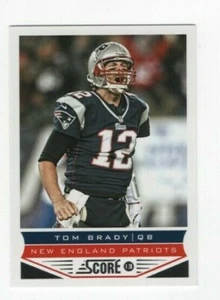2013 Score Football Tom Brady New England Patriots #123 - Imagen 1 de 1