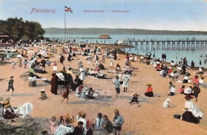 794916) AK Strandleben Flensburg gelaufen um 1930 - Bild 1 von 1