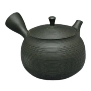 Teapot Kyusu Tokoname - GYOKKO - Black - 180 ml cc - Ceramic Mesh - Line - Picture 1 of 2