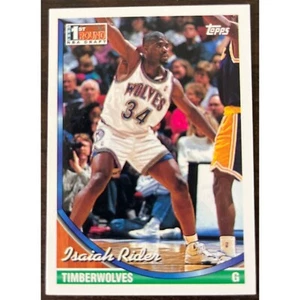 1994 Topps #322 Isaiah Rider Minnesota Timberwolves NBA Basketball Card - Picture 1 of 2