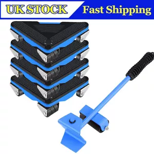 Furniture Shifter Lifter Wheels Moving Slider Mover Removal Set Heavy Duty Blue - Picture 1 of 14