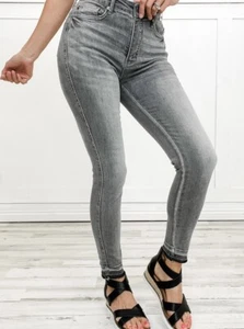 Judy Blue Jeans Jayce Skinny Fit Raw Hem Jeans Jb88165 - Picture 1 of 7