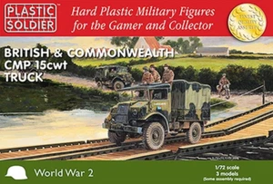WW2V20024 1/72 WWII BRITISH AND COMMONWEALTH CMP 15cwt TRUCK Plastic Soldier - Picture 1 of 4