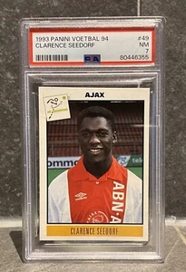Panini Voetbal 94 #49 Clarence SEEDORF Rookie Sticker PSA 7 N-M - Imagen 1 de 2