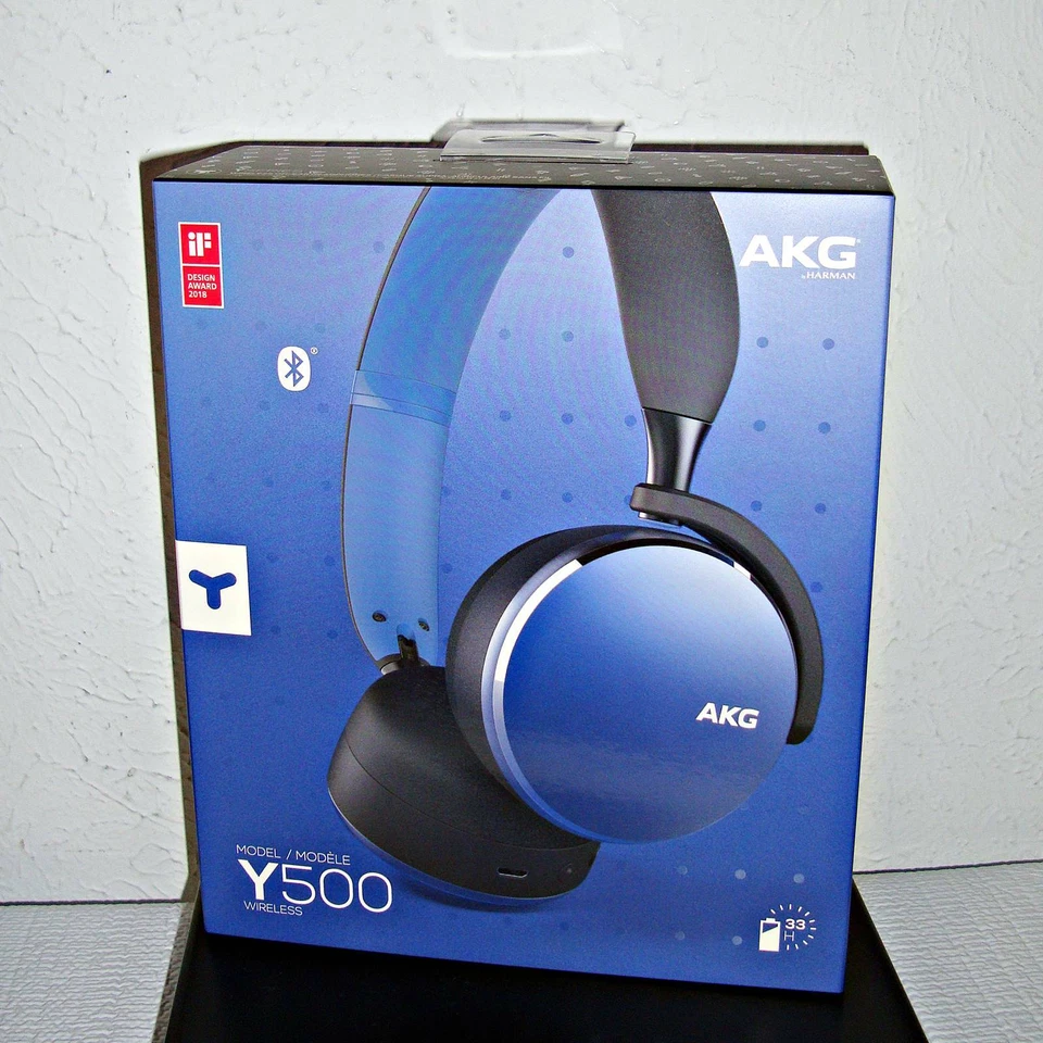 【NUEVOS】AURICULARES INALÁMBRICOS PLEGABLES ON-EAR AKG Y500 (AKGY500BT) Foto 1 de 1