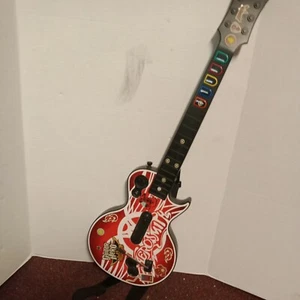 PS3 Gibson Les Paul Aerosmith Wireless Guitar Hero No Dongle With Strap - Picture 1 of 1