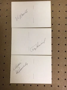 Allie Reynolds NY Yankees Signed 4x6 Index Card with JSA Precertied - Picture 1 of 1