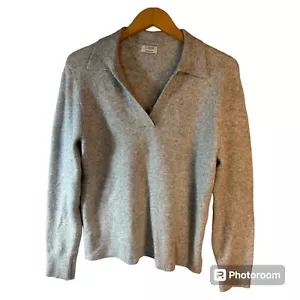 J. CREW V Neck Collared Sweater Womens Size M - Picture 1 of 6