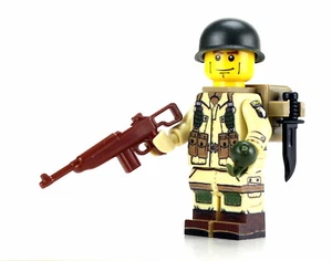 Battle Brick Army WW2 101st Airborne Paratrooper made w/ real LEGO® minifig - Bild 1 von 6