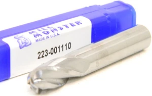 NEW MONSTER USA 1/2" 4FSE BALL NOSE SOLID CARBIDE END MILL 223-001110 - Picture 1 of 4