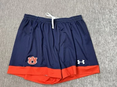 Auburn Tigers Shorts Womens Medium Blue Orange Under Armour Running Gym Sports - Image 1 of 4