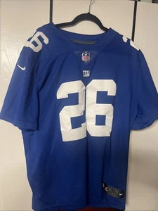 New York Football Giants Dri-Fit On Field NFL Jersey Size XL #26 Saquon Barkley - Picture 1 of 9