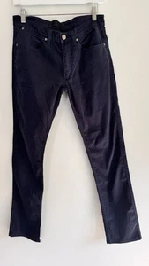 Acne Studios Max Satin Trousers Pants Navy W30 L32 - Picture 1 of 9