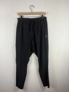 Gymshark Sport Laufhose schwarz Herren Gr. L Logo Reißverschluss Gym Training sportlich - Bild 1 von 8