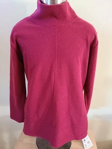 RBX Studio Jacquard Pullover mit Stehkragen purpurrot Ws Gr. XL/TG Style #CR1334 - Bild 1 von 9