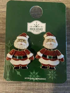 Pendientes brillantes Holiday Time Santa - Imagen 1 de 7
