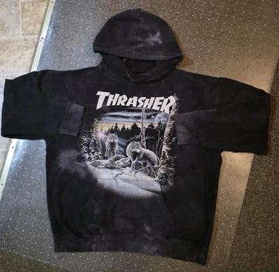 Sudadera con capucha para hombre RARA Thrasher x The Mountain "Find 13 Wolves" XL Foto 1 de 4