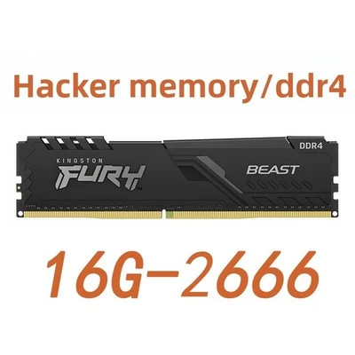 KingSton FURY Beast  16G PC4 DDR4  2666MHz  288pin  Desktop Memory RAM - Image 1 of 4