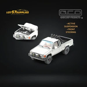 GCD Toyota Hilux SR5 Pickup Truck Gun Grey 1:64 KS-062-397 - Picture 1 of 3