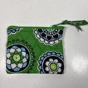 Vera Bradley Zippered Coin Purse Green Cupcake Pattern 2009 - Picture 1 of 5