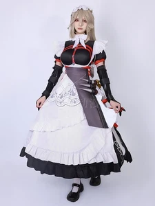 Game Zenless Zone Zero Alexandrina Sebastiane Cosplay Costume Maid Dress Wig - Picture 1 of 9