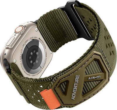 Rugged Apple Watch Band Soft Sport Nylon Strap Ultra 3/2/1 Series 11 10 9 8 7 6 - Image 1 of 4