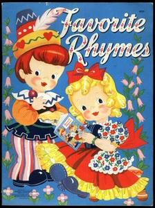 Libro per bambini Favorite Rhymes: Merrill Publishing #4819 1942 - Foto 1 di 1