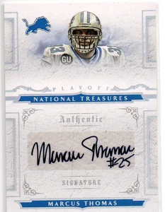 2008 National Treasures #178, MARCUS THOMAS RC AUTO /99, Detroit Lions - Picture 1 of 2