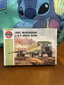 Airfix HO/OO WWII AEC Matador und 5,5 Zoll Gunkit #01314 - Neu in OVP - Bild 1 von 1