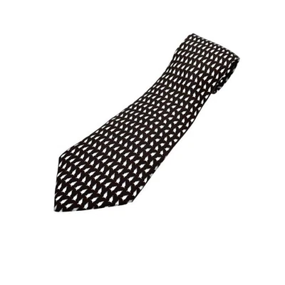 Corbata HERMES Amarillo Marrón Seda Logo vendedor de Japón N0208 04 Hecha en Francia Foto 1 de 3