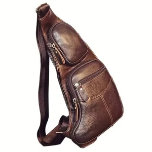 Robuste Vintage Leder Sling Bag - Bild 1 von 7