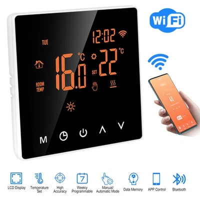 CONENTOOL WIFI Thermostat Raumthermostat LCD WLAN Fußbodenheizung Wandheizung Zimmer