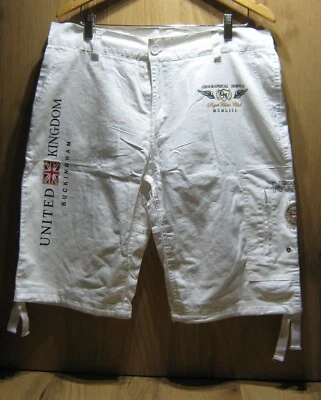 MEN'S WHITE SHORTS GEOGRAPHICAL NORWAY SIZE 2XL VGC - Image 1 of 4