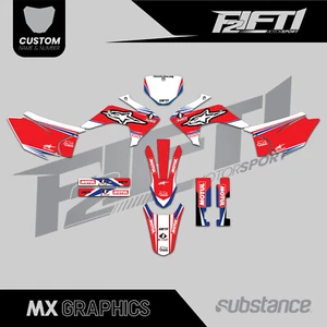 Mid Range Graphics Kit To Fit Honda CRF 230 150 F 2015 2016 2017 2018 2019 2020 - Picture 1 of 4