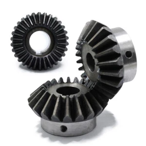 Kegelrad 2 2.5 3 4 Modulus 20T/30T Zahn 1:1 Ratio Bohrung mit Keilnut 45# Stahl - Picture 1 of 8