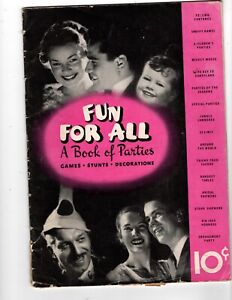 Fun For All - Book of Parties Vintage Instruction Booklet