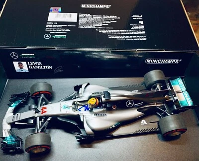Minichamps 1/18 Mercedes-AMG PetronasF1 W08 Lewis Hamilton Mexican GP 2017 - Image 1 of 4