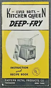 Friggitrice Vintage Cucina Queen Ever Brite Manuale Proprietario Softcover 51p - Foto 1 di 4